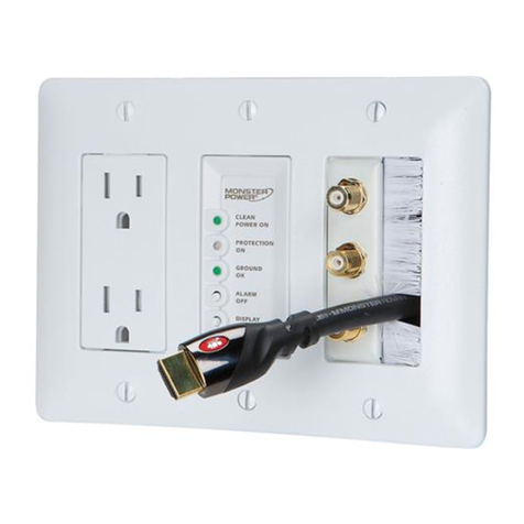 Monster Power Home Theatre In-Wall PowerCenter 15 AMP User manual Monster Power Home Theatre In-Wall PowerCenter 15 AMP User manual