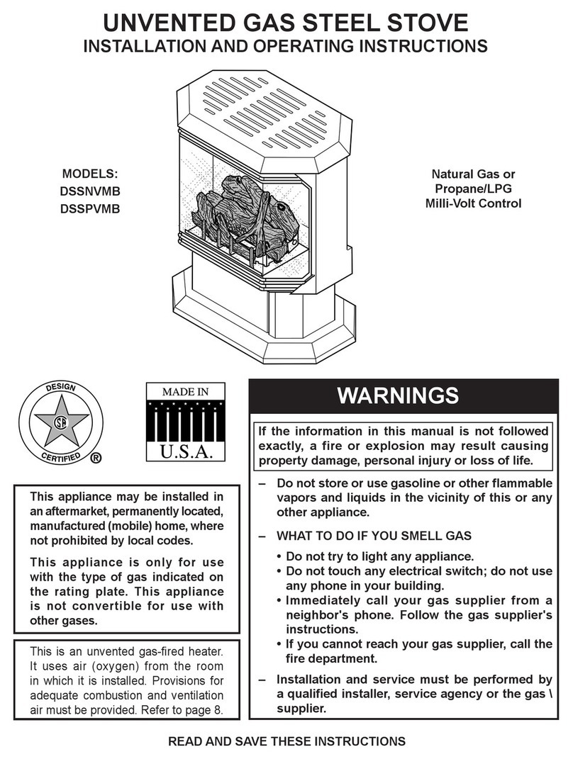 Monessen Hearth DSSNVMB User manual