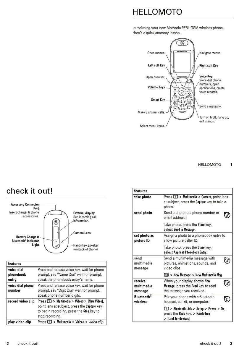 Motorola PEBL User manual
