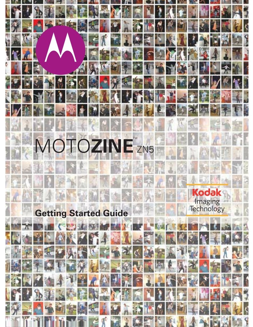 Motorola MOTOZINE 68004018058 User manual