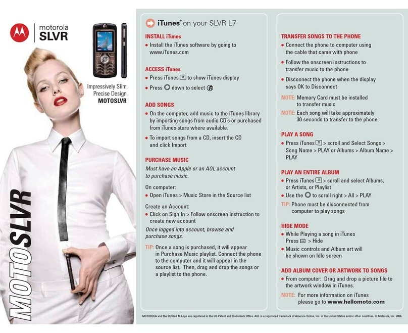 Motorola MOTOSLVR L7 User manual