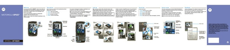 Motorola SPICE XT300 Setup guide