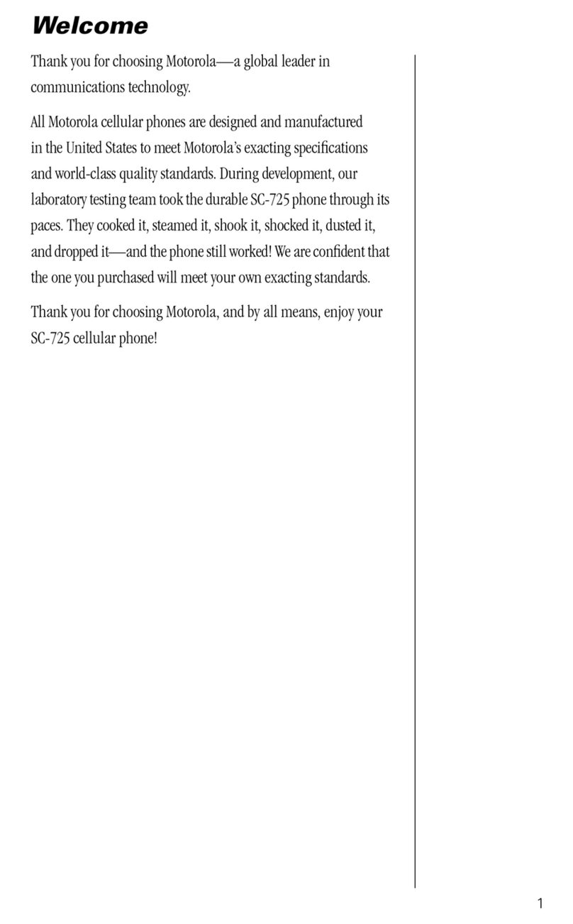 Motorola MicroTAC SC-725 User manual