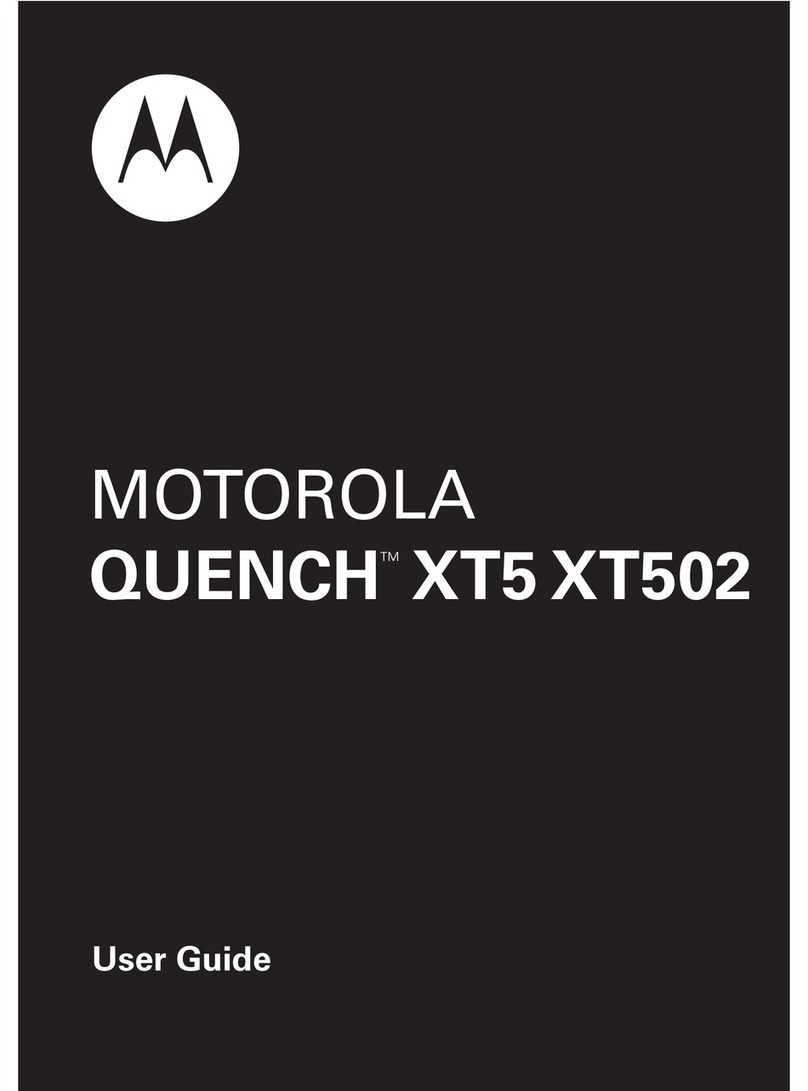Motorola QUENCH XT5 User manual Motorola QUENCH XT5 User manual