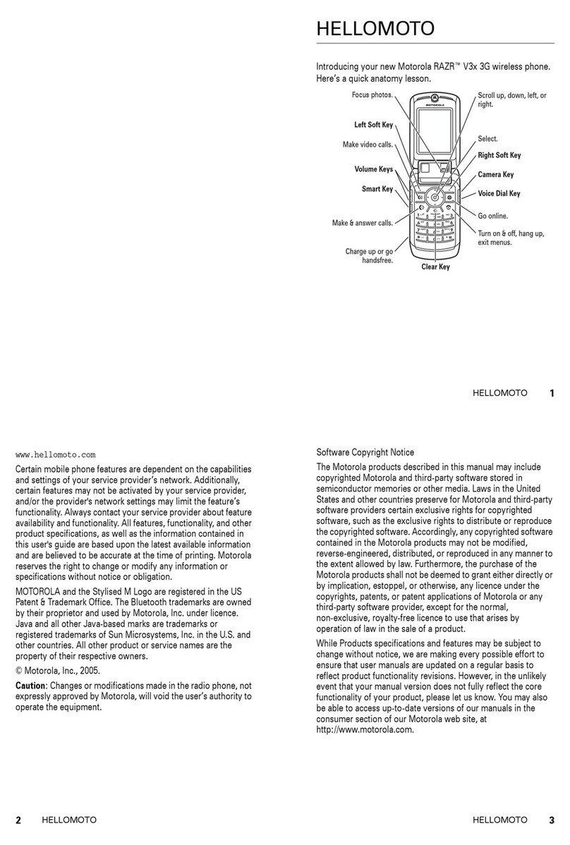 Motorola RAZR V3x User manual