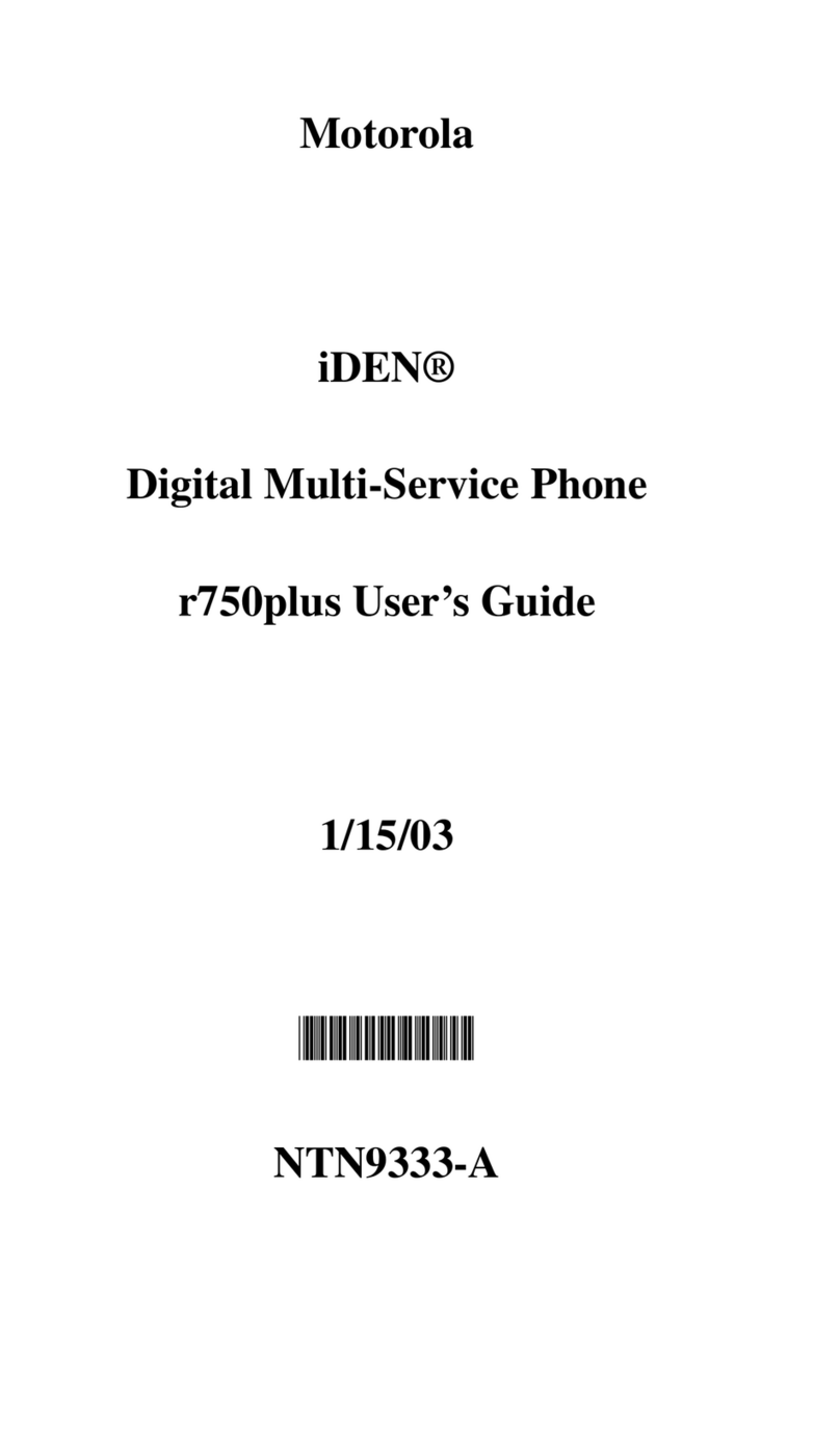 Motorola iDEN r750plus User manual