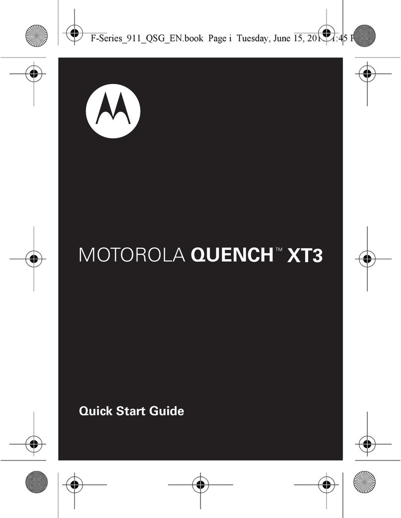 Motorola QUENCH XT3 User manual Motorola QUENCH XT3 User manual