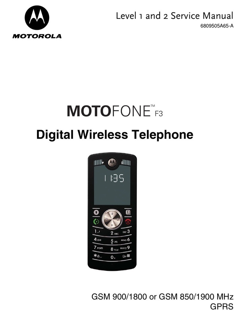 Motorola MOTOFONE F3 User manual