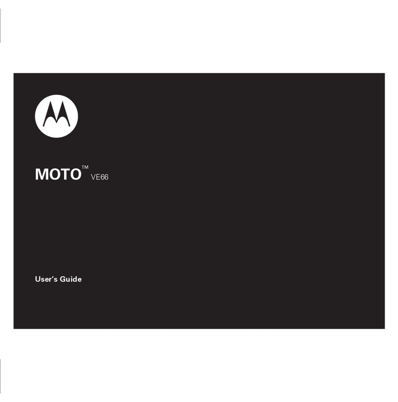 Motorola MOTO VE66 User manual