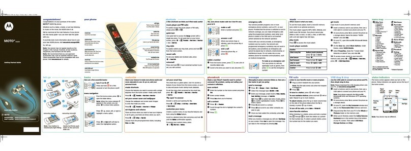 Motorola MOTO W259 User manual