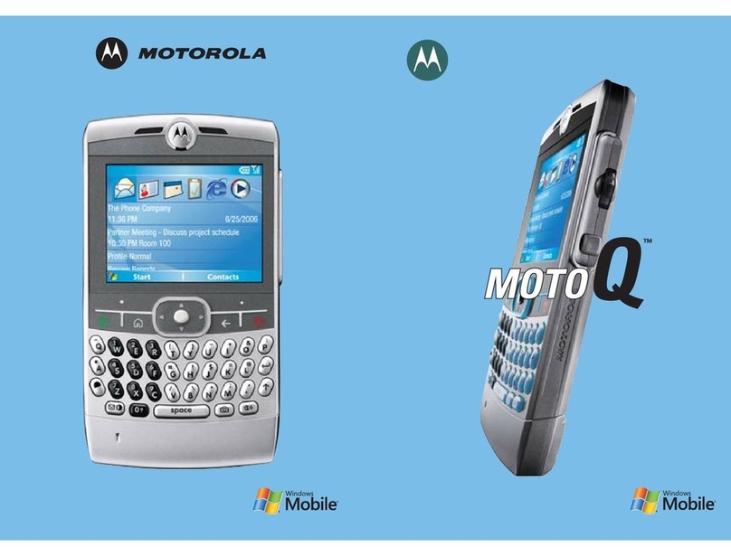 Motorola Moto Q Moto Q Cellular Telephone and PDA Getting started