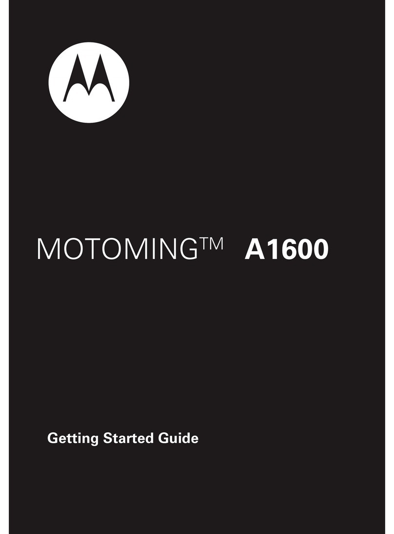 Motorola MOTOMING A1600 User manual