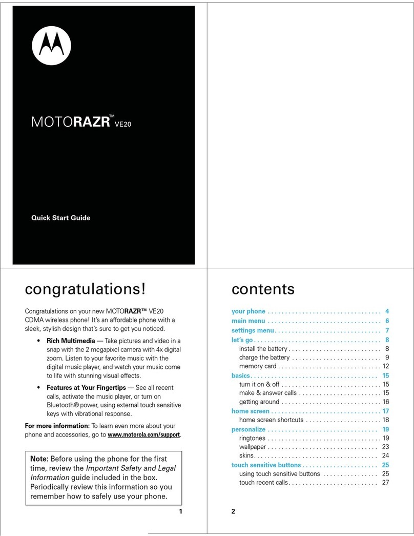 Motorola MOTORAZR 68000201472-C User manual