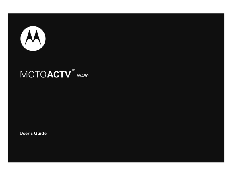Motorola MOTOACTV W450 User manual