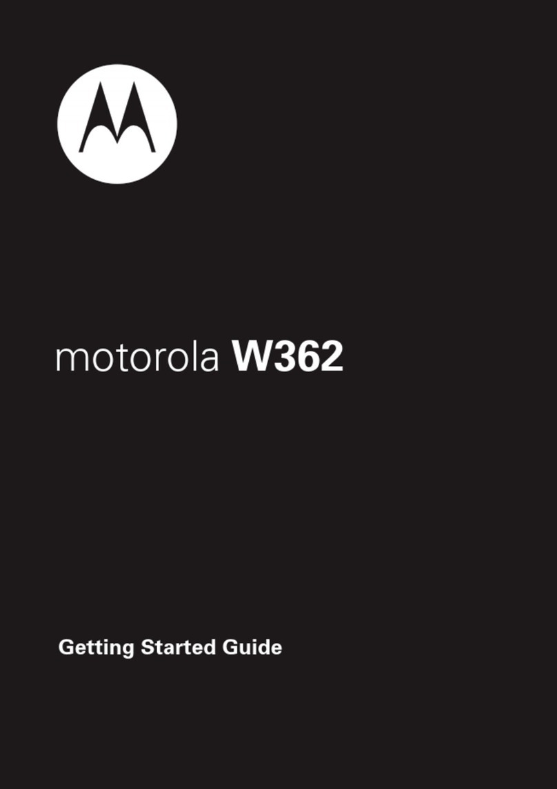 Motorola W362 User manual