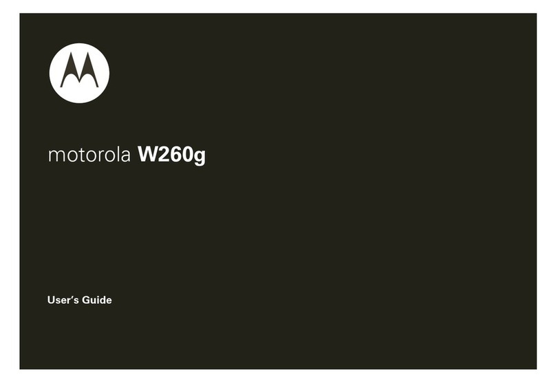 Motorola W260g User manual