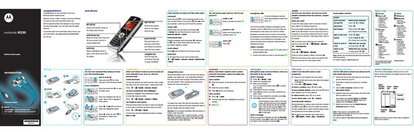 Motorola W230 User manual