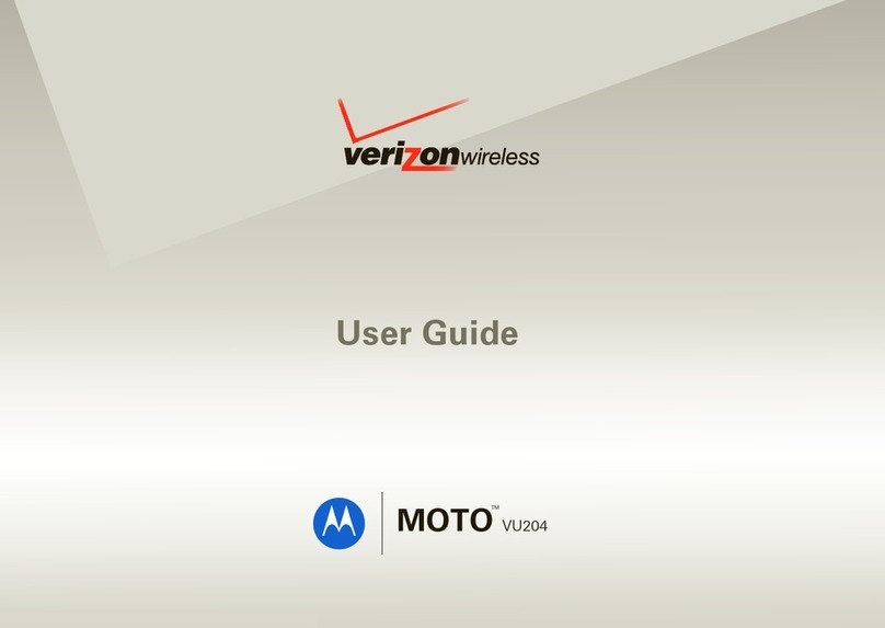 Motorola VERIZON MOTO VU204 User manual
