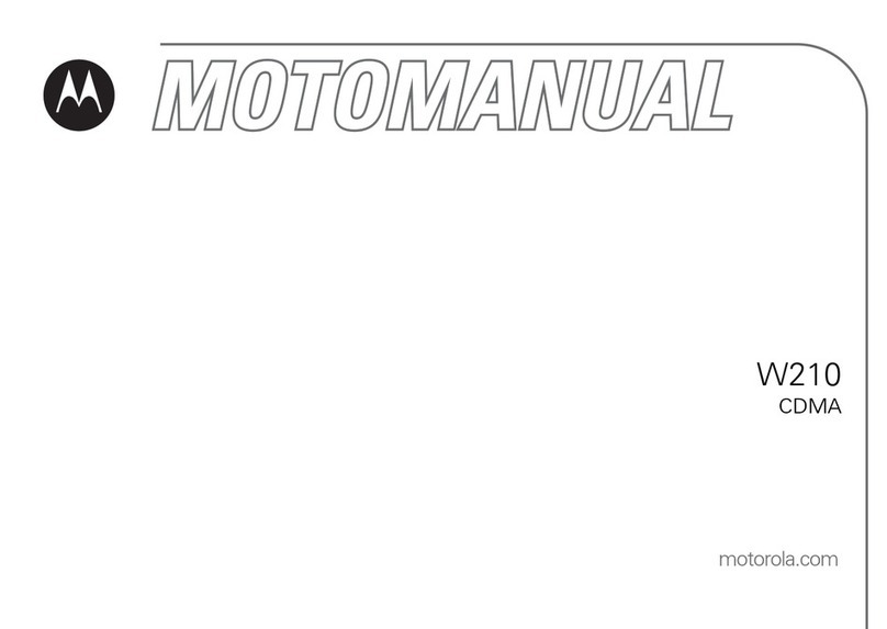 Motorola W210 User manual