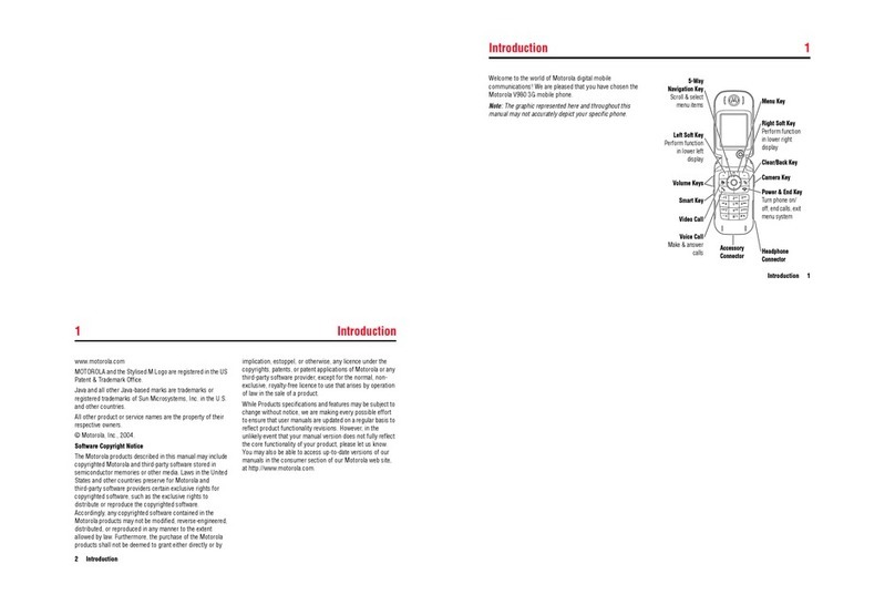 Motorola V980 User manual