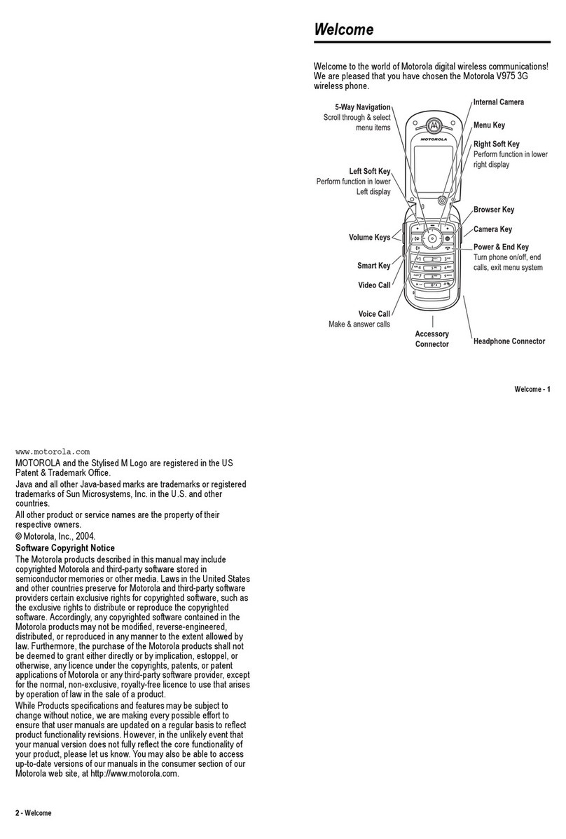 Motorola V975 User manual
