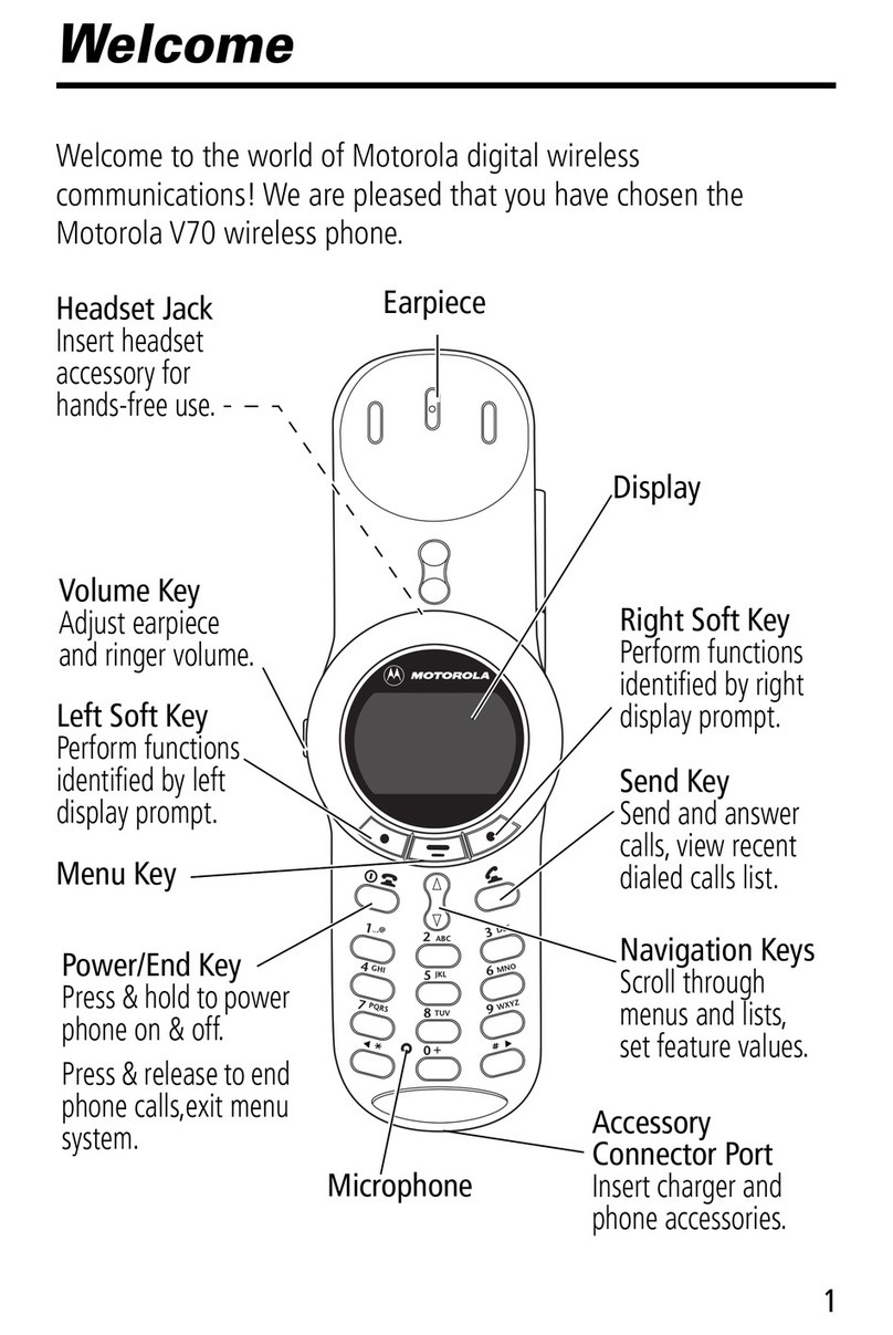Motorola V70 User manual Motorola V70 User manual