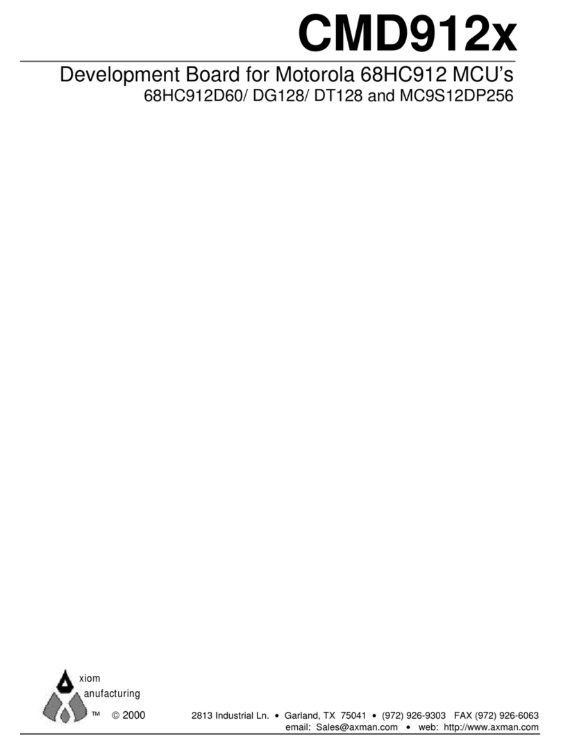 Axiom MCU 68HC912 user manual