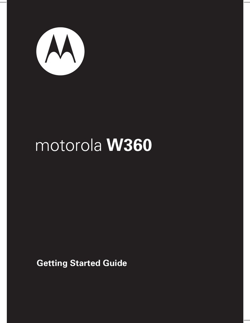 Motorola W360 User manual