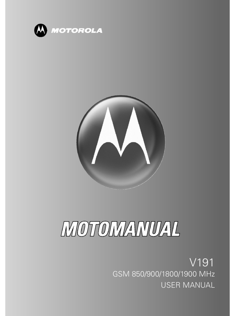 Motorola V191 User manual