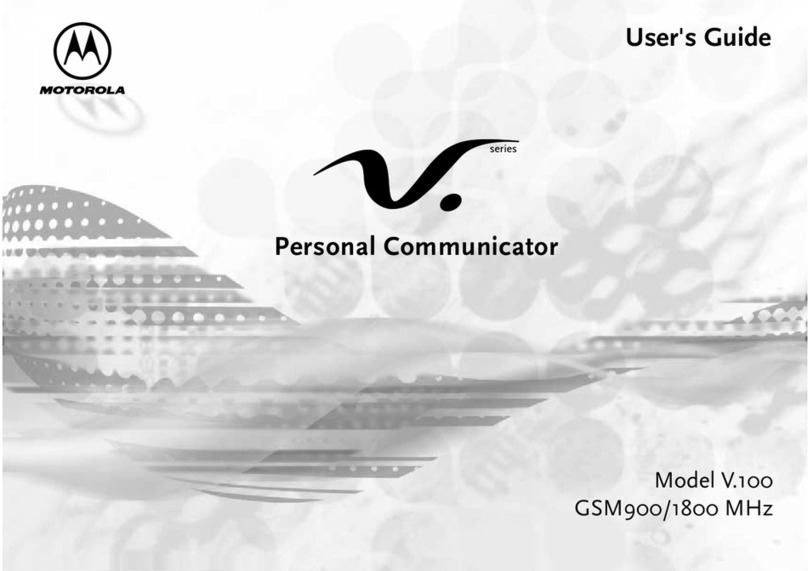 Motorola V.100 User manual