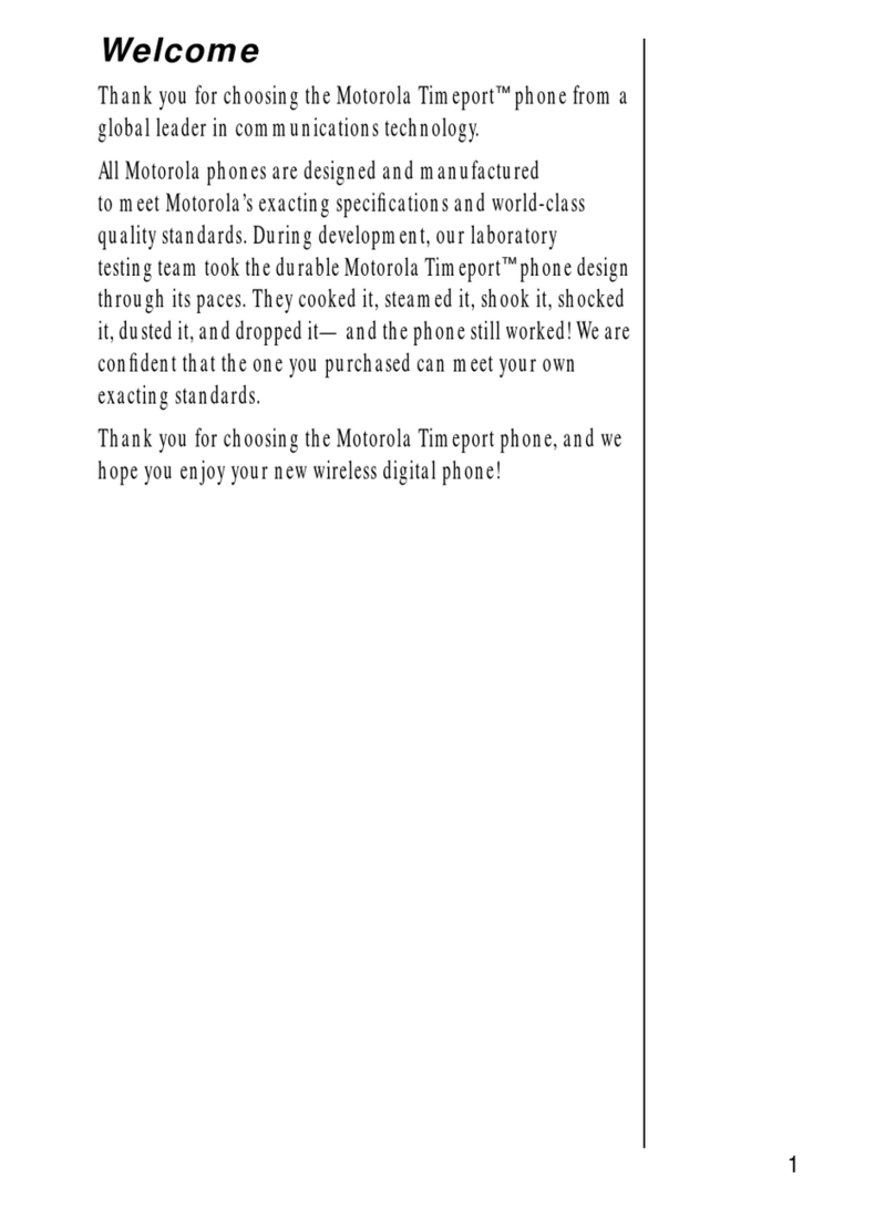 Motorola Timeport Phone User manual