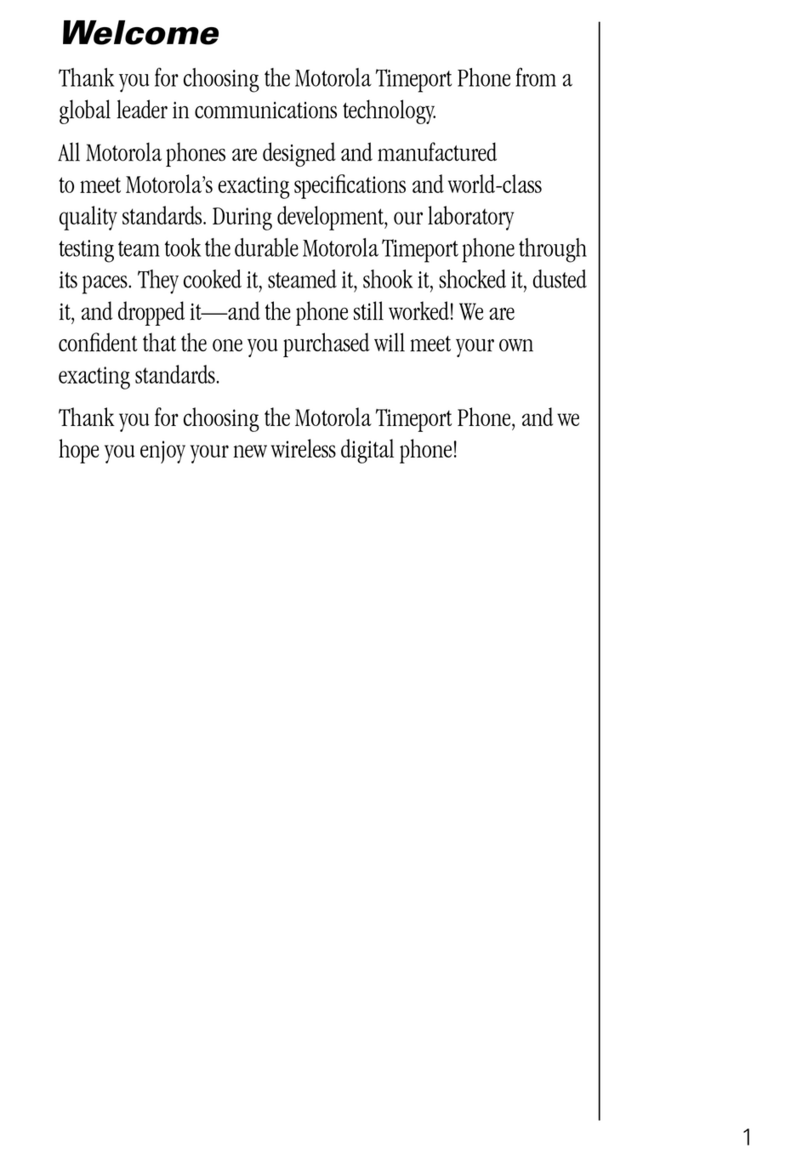 Motorola Timeport Phone User manual