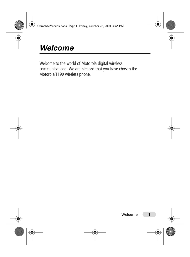 Motorola T190 User manual