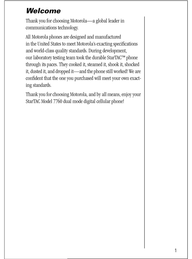 Motorola StarTAc 7760 owner's manual