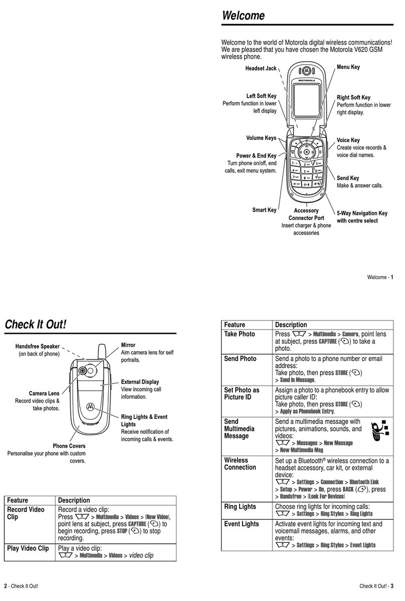 Motorola V620 User manual
