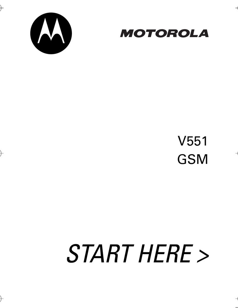 Motorola V551 Instruction Manual