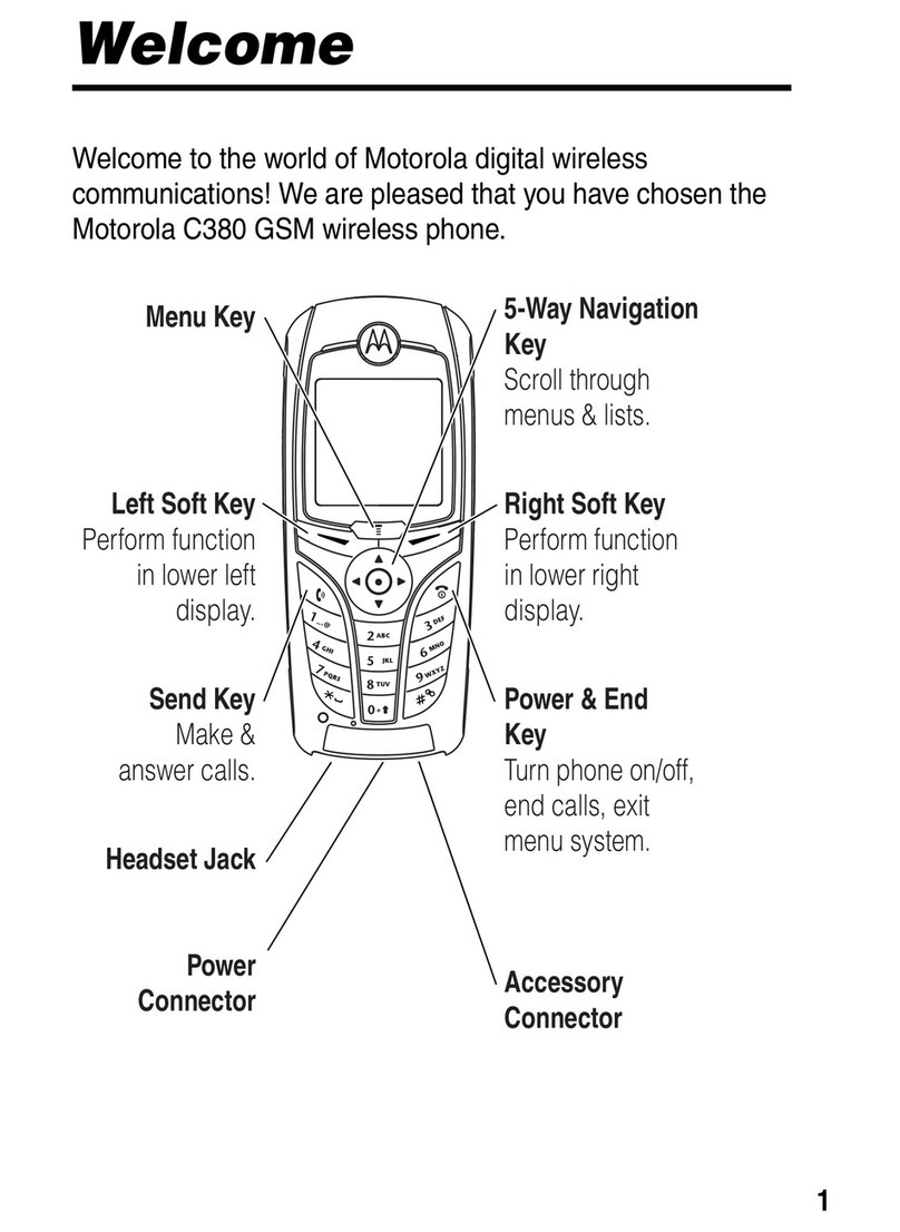 Motorola C380 User manual
