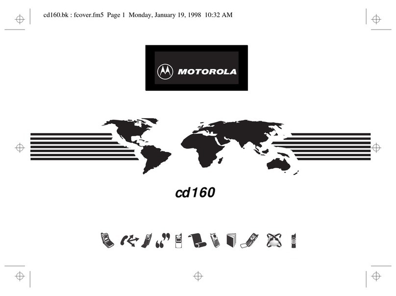 Motorola cd 160 User manual
