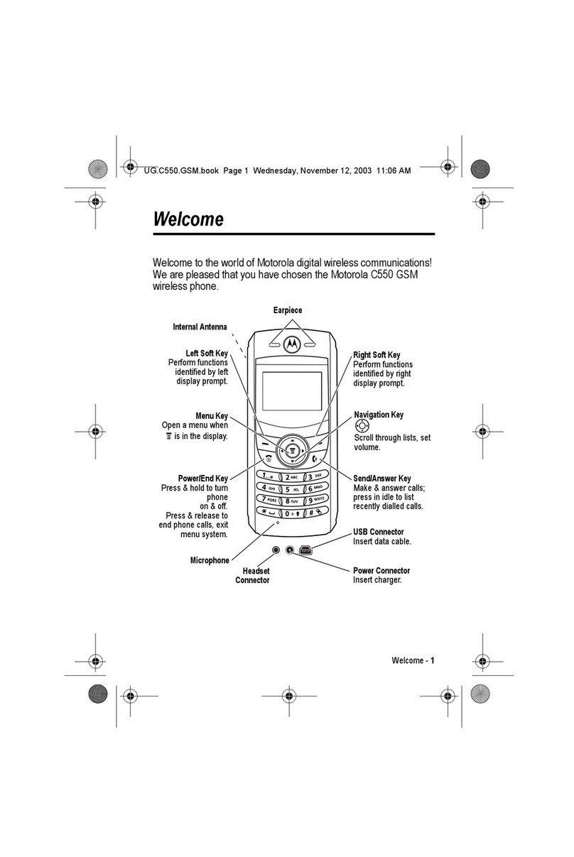 Motorola C550 Series User manual