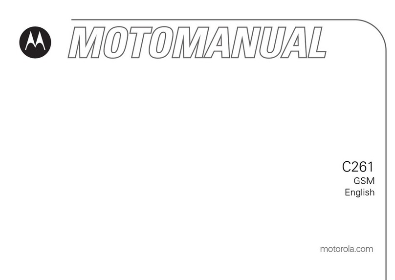 Motorola C261 TracFone User manual Motorola C261 TracFone User manual