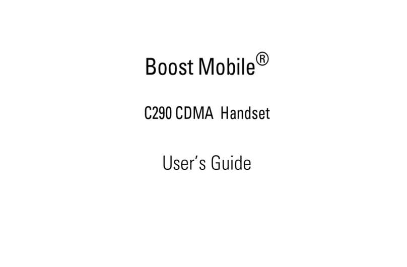 Motorola C290 CDMA Handset User manual