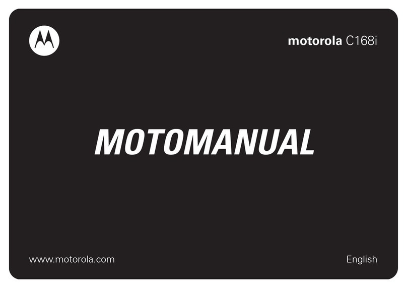 Motorola C168I - Cell Phone - GSM User manual