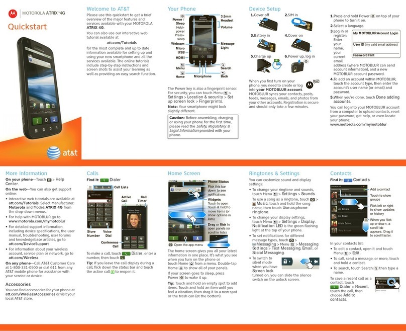 Motorola ATRIX 4G - user manual