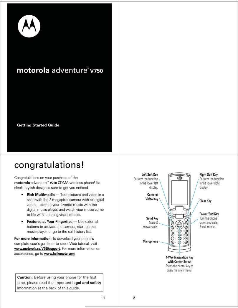 Motorola Adventure 68000201627-A User manual
