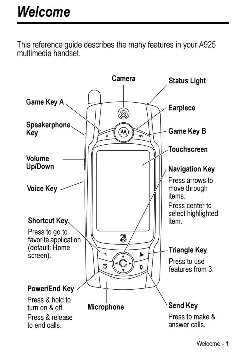 Motorola A925 User manual