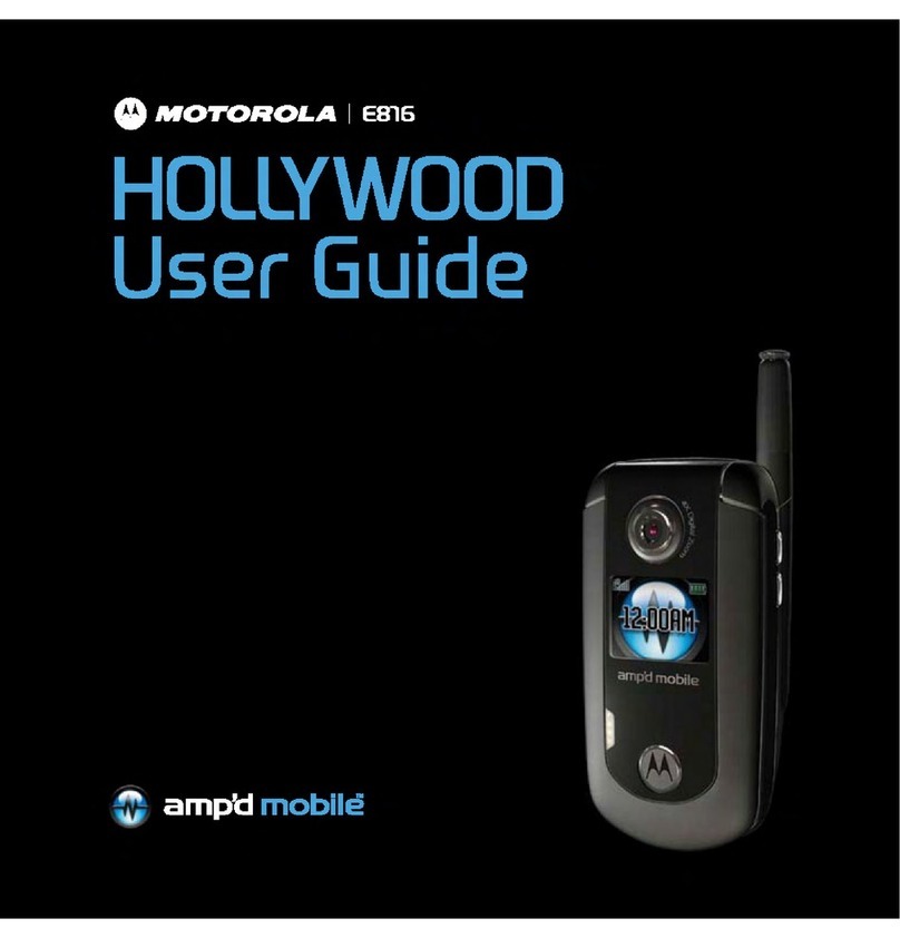 Motorola E816 User manual