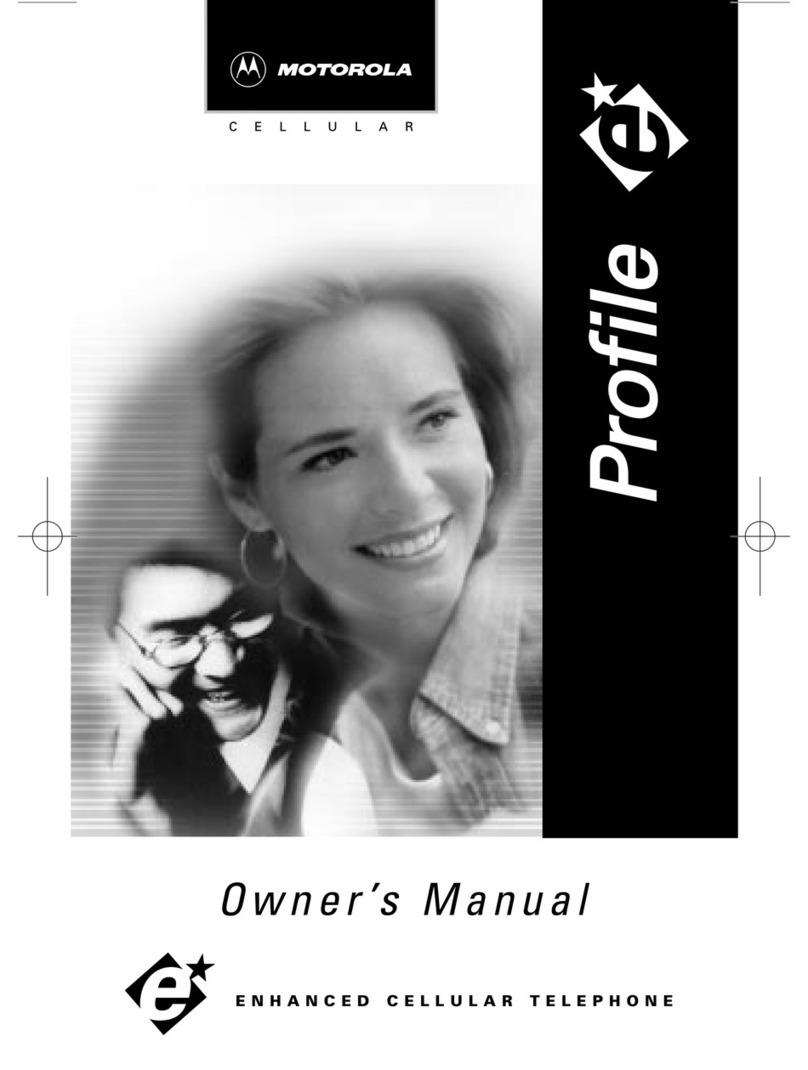 Motorola ENHANCED CELLULAR TELEPHONE owner's manual