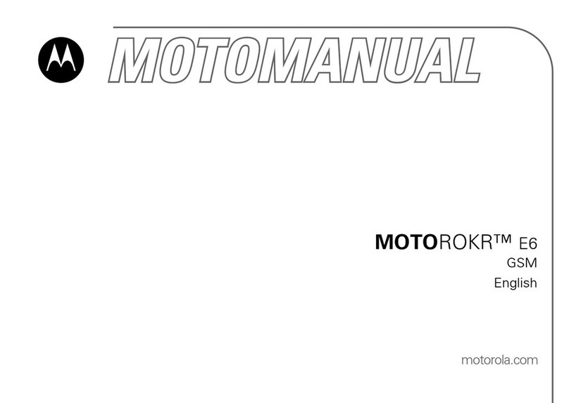 Motorola MOTOROKR E6 User manual