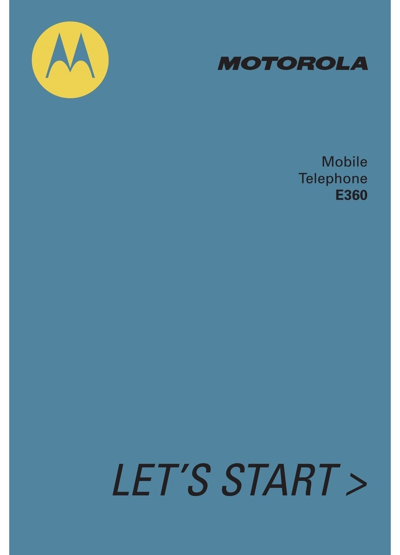 Motorola E360 User manual