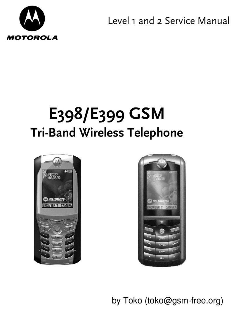 Motorola E398 GSM User manual